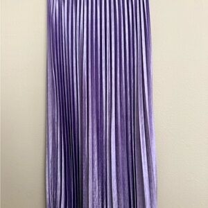 SHEIN Purple Maxi Pleated Skirt
